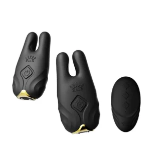 Смарт-вібратор для грудей Zalo - Nave Obsidian Black