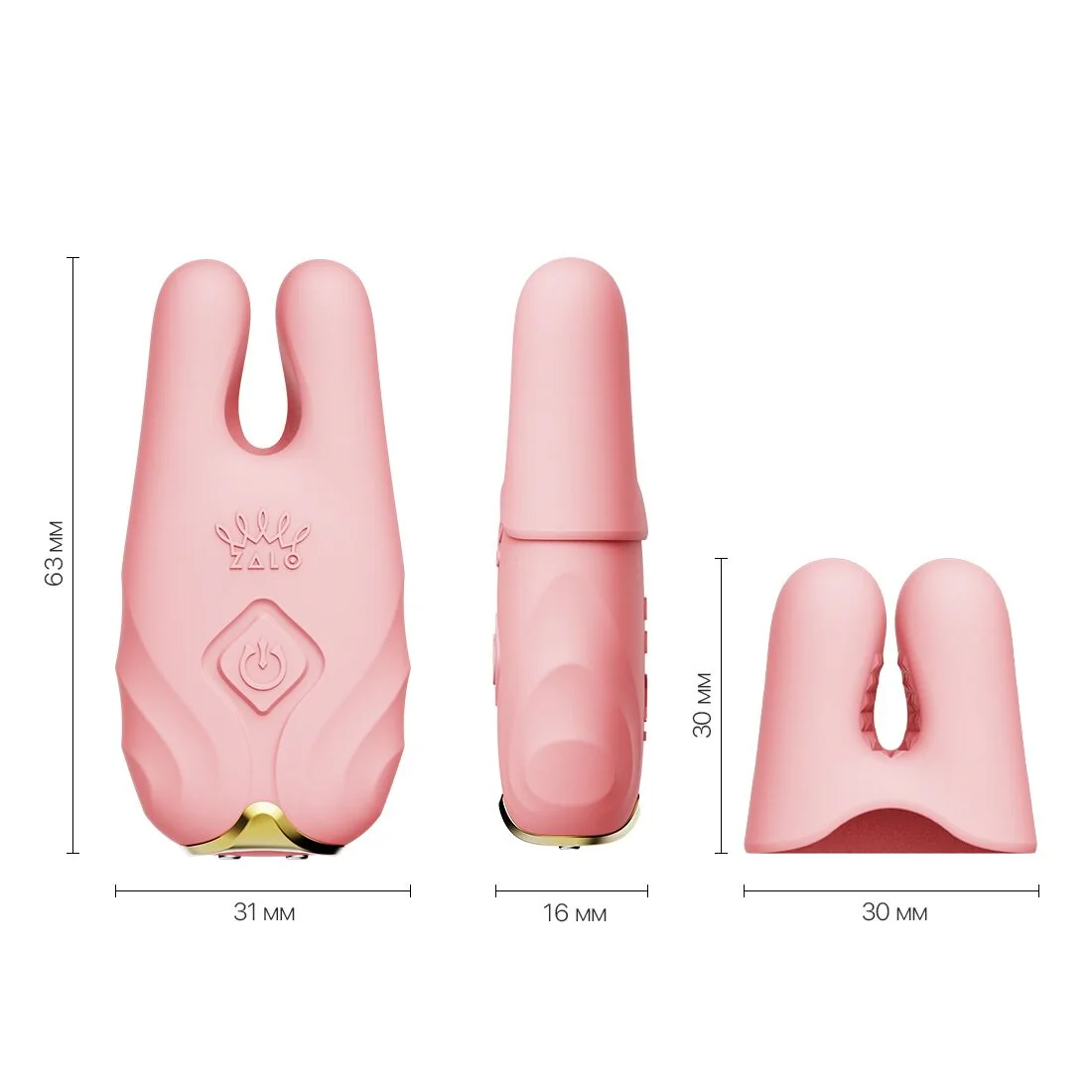 Смарт-вібратор для грудей Zalo - Nave Coral Pink 5 Смарт-вібратор для грудей Zalo - Nave Coral Pink - Зображення 3