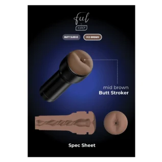 Зображення Мастурбатор-попа Kiiroo Feel Stroker Butt Mid Brown для секс-машини Kiiroo Keon