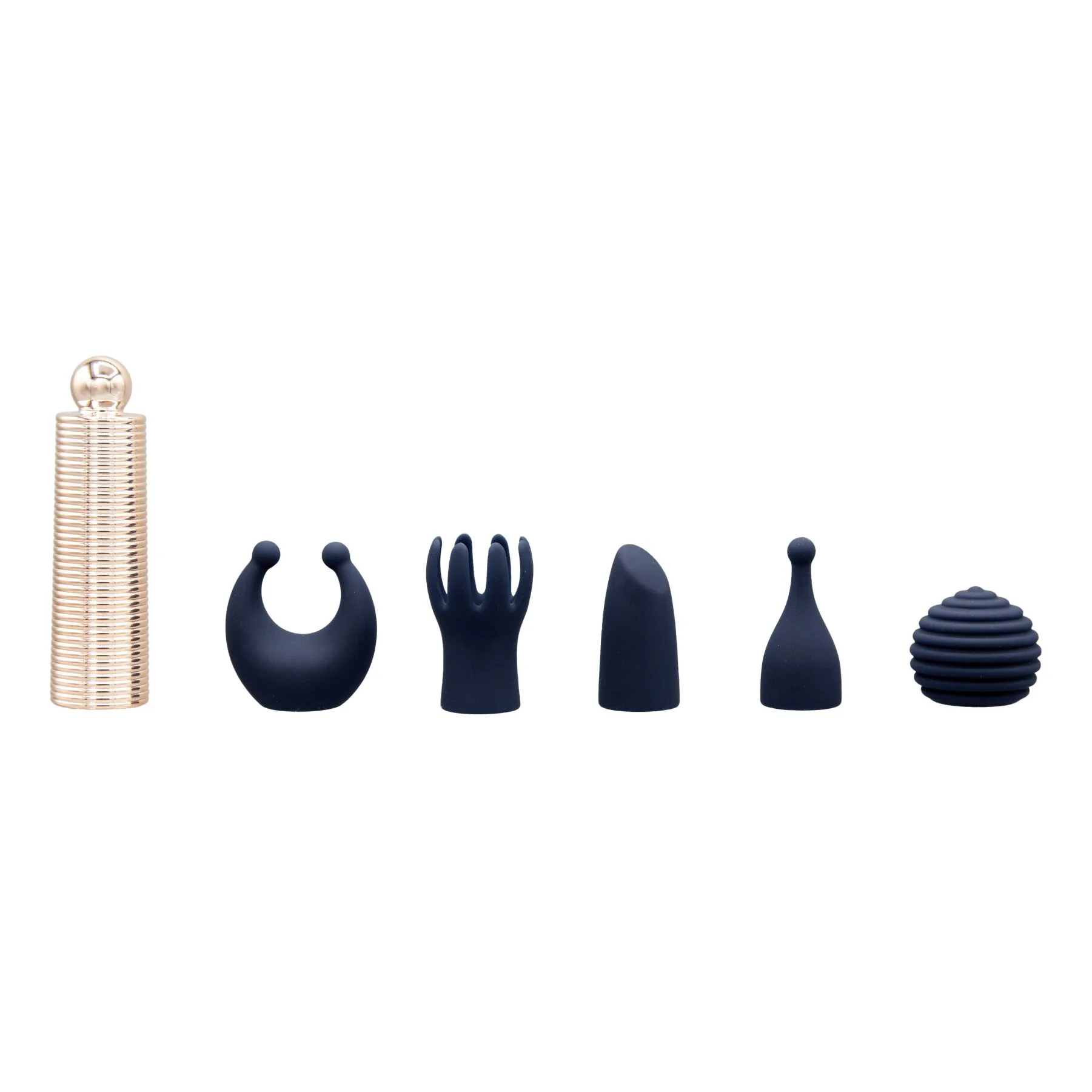 Вібромасажер Pillow Talk Secrets Desires 6-Piece Mini Massager Set - Navy 4 Вібромасажер Pillow Talk Secrets Desires 6-Piece Mini Massager Set - Navy - Зображення 2