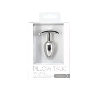 Анальна пробка Pillow Talk Sneaky Luxurious Stainless Steel Anal Plug 9 Зображення Анальна пробка Pillow Talk Sneaky Luxurious Stainless Steel Anal Plug
