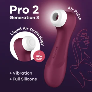 Вакуумний кліторальний стимулятор Satisfyer Pro 2 Generation 3 with Liquid Air Wine 9 Зображення Вакуумний кліторальний стимулятор Satisfyer Pro 2 Generation 3 with Liquid Air Wine