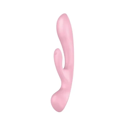 Двосторонній вібратор-кролик Satisfyer Triple Oh Pink