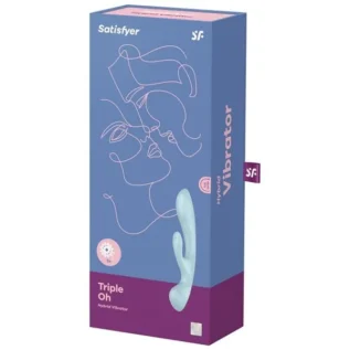 Двосторонній вібратор-кролик Satisfyer Triple Oh 9 Зображення Двосторонній вібратор-кролик Satisfyer Triple Oh