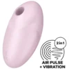 Вакуумний стимулятор з вібрацією Satisfyer Vulva Lover 3 Pink 1 Зображення Вакуумний стимулятор з вібрацією Satisfyer Vulva Lover 3 Pink