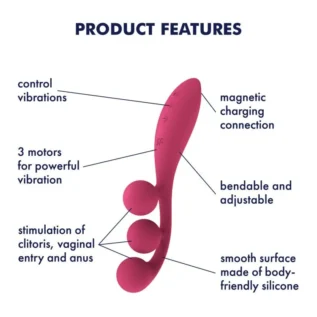 Зображення Універсальний вібратор Satisfyer Tri Ball 1