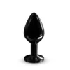 Зображення Металева анальна пробка з кристалом Dorcel Diamond Plug Black M
