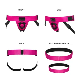 Alternative view of Труси для страпона Strap-On-Me Leatherette Harness Curious  Fuchsia