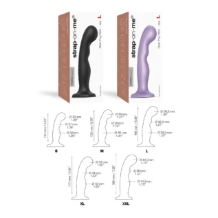 Насадка для страпона Strap-On-Me Dildo Plug P&G Lilas Metallic - Зображення 5