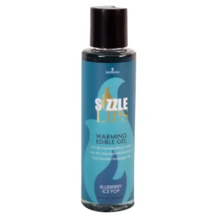 Зігрівальний масажний гель Sensuva Sizzle Lips Blueberry Ice Pop 125ml