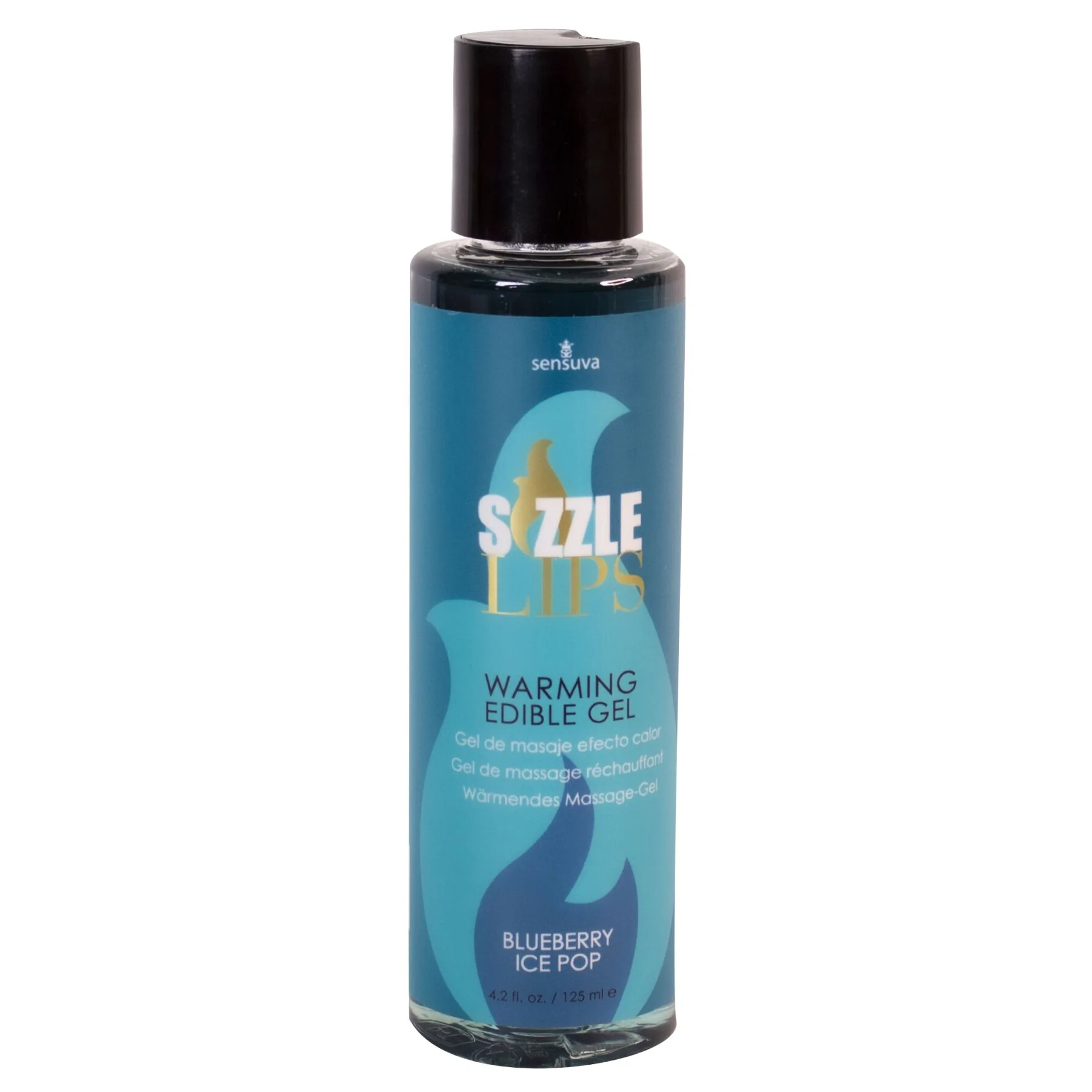 Зігрівальний масажний гель Sensuva Sizzle Lips Blueberry Ice Pop 125ml 3 Зігрівальний масажний гель Sensuva Sizzle Lips Blueberry Ice Pop 125ml