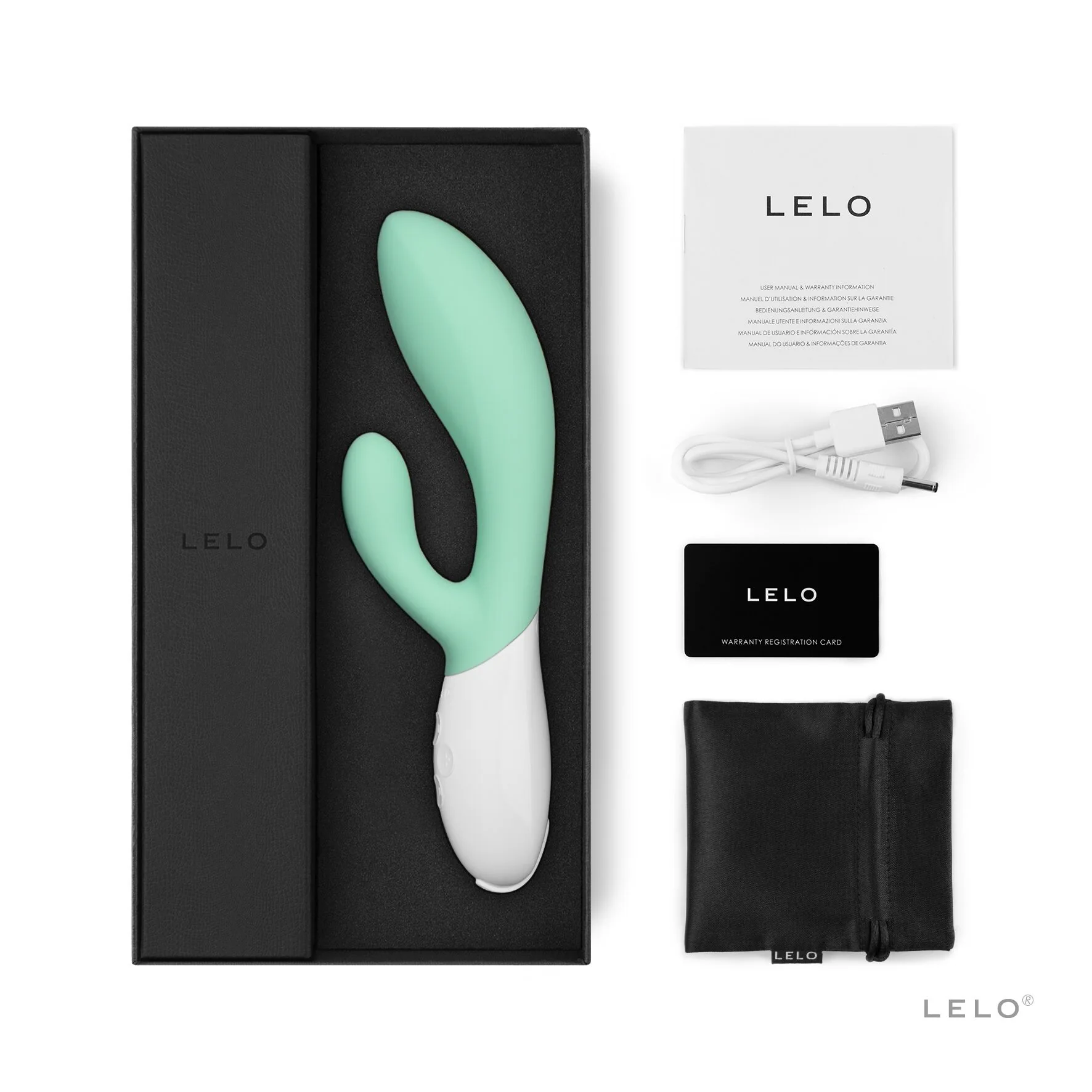 Вібратор-кролик LELO Ina 3 Seaweed 4 Вібратор-кролик LELO Ina 3 Seaweed - Зображення 2