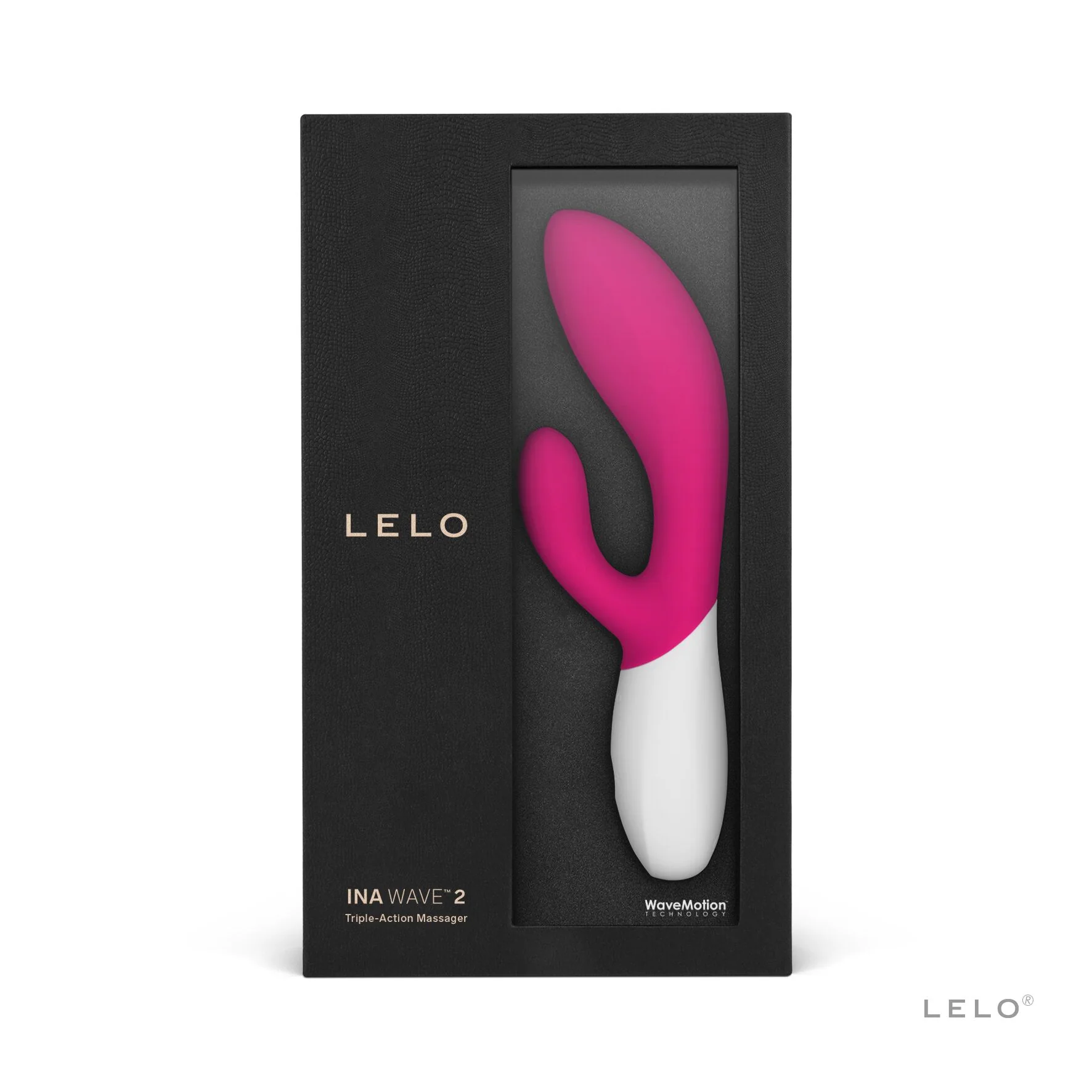 Вібратор-кролик LELO Ina Wave 2 Cerise 5 Вібратор-кролик LELO Ina Wave 2 Cerise - Зображення 3