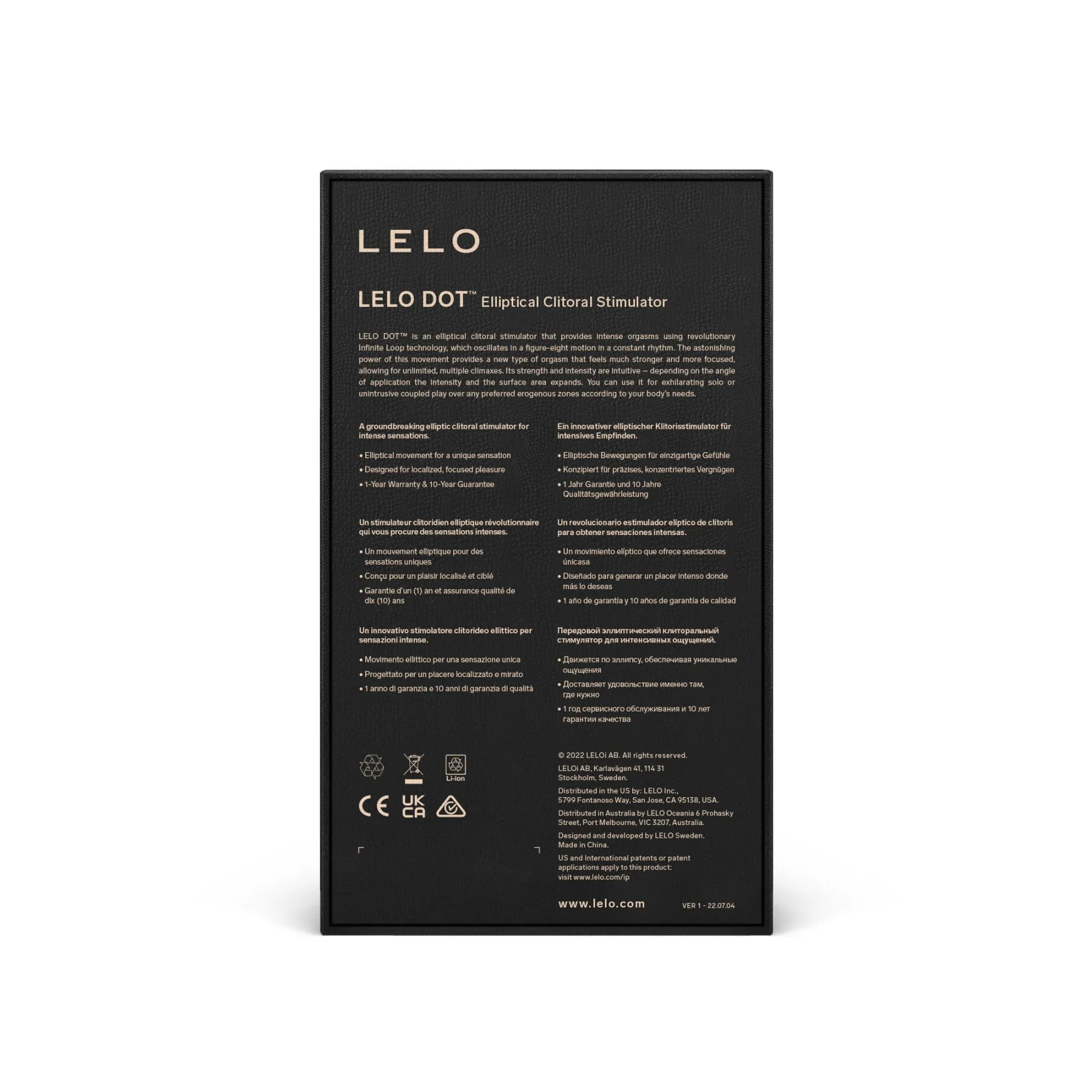 Кліторальний вібратор LELO DOT Aqua 11 Кліторальний вібратор LELO DOT Aqua - Зображення 9