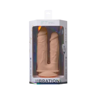 Зображення Подвійний фалоімітатор з вібрацією SilexD Double Gusto Vibro Flesh