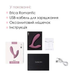 Зображення Смарт вібратор в трусики Svakom Erica Romantic