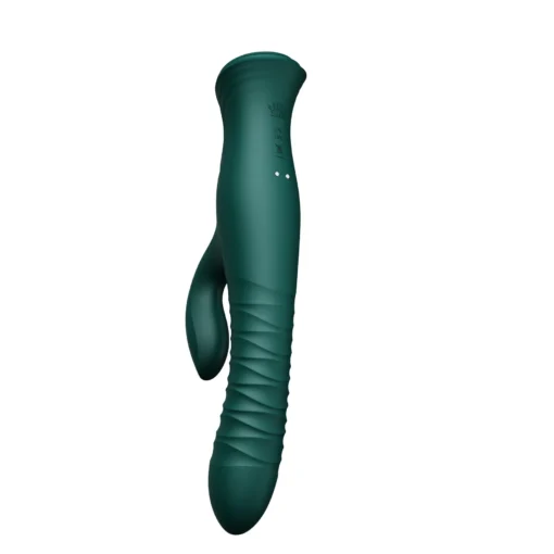 Пульсатор-кролик з вібрацією Zalo Mose Turquoise Green - Зображення 6