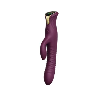 Alternative view of Пульсатор-кролик з вібрацією Zalo Mose Velvet Purple
