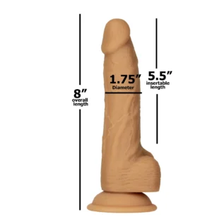 Зображення Фалоімітатор ADDICTION Dual Density Silicone Dildo Caramel