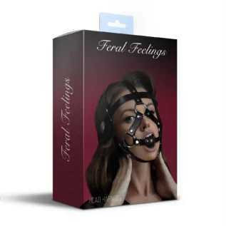 Alternative view of Маска-збруя з кляпом Feral Feelings Head Harness