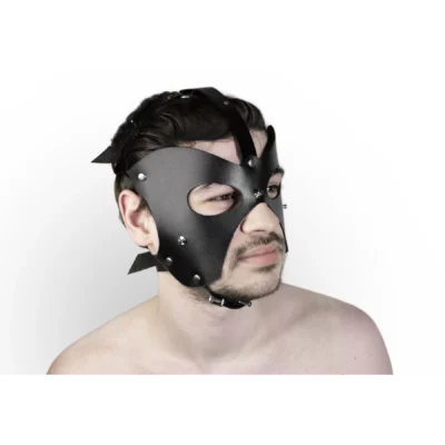 Зображення Шкіряна маска собаки 2в1 Feral Feelings