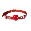 Зображення Кляп силіконовий Feral Feelings Silicon Ball Gag Red/Red червоний рем червона кул