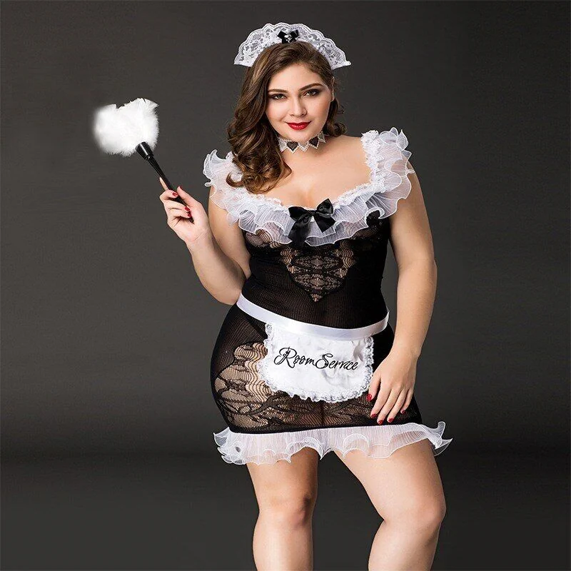 Костюм покоївки JSY "Слухняна Ельма" Plus Size 4 Костюм покоївки JSY "Слухняна Ельма" Plus Size - Зображення 2