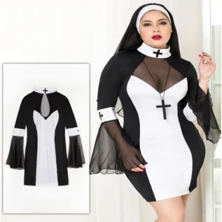 Еротичний костюм черниці JSY "Грішниця Лола" Plus Size 13 Зображення Еротичний костюм черниці JSY "Грішниця Лола" Plus Size