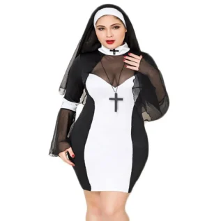 Еротичний костюм черниці JSY "Грішниця Лола" Plus Size