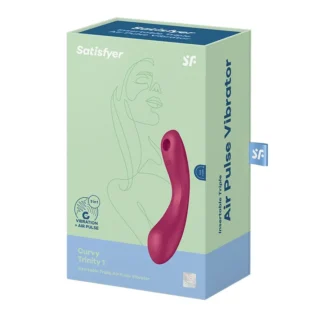 Вакуумний стимулятор з вібрацією Satisfyer Curvy Trinity 1 11 Зображення Вакуумний стимулятор з вібрацією Satisfyer Curvy Trinity 1