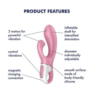 Зображення Вібратор-кролик надувний Satisfyer Air Pump Bunny 2