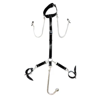Бондажний набір з металевим анальним гаком Art of Sex Beatrice Bondage set with anal hook №2