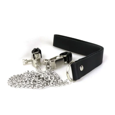 Зображення Затискачі для сосків із повідцем на металевому ланцюжку Art of Sex - Kendal
