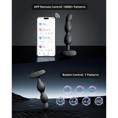 Зображення Анальне смарт-намисто з вібрацією та обертанням Lovense Ridge