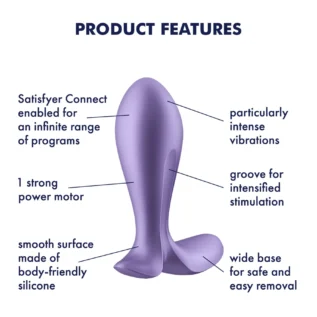 Зображення Анальна смарт-пробка з вібрацією Satisfyer Intensity Plug