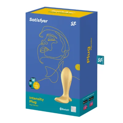 Анальна смарт-пробка з вібрацією Satisfyer Intensity Plug Gold 15 Зображення Анальна смарт-пробка з вібрацією Satisfyer Intensity Plug Gold