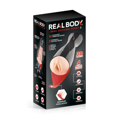 Зображення Преміум-вібромастурбатор Real Body - Real Sucking Pussy