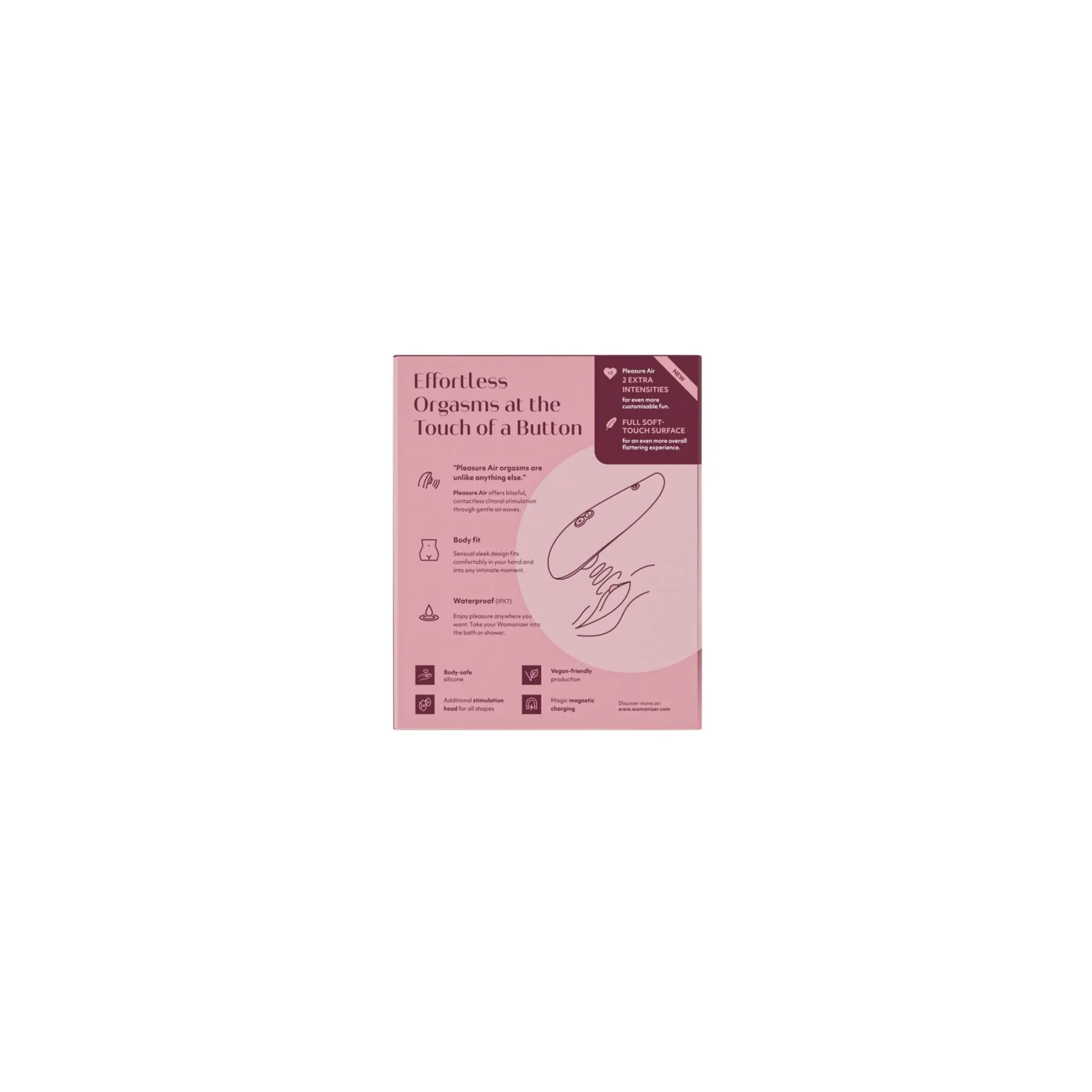 Вакуумний кліторальний стимулятор Womanizer Classic 2 - Bordeaux 11 Вакуумний кліторальний стимулятор Womanizer Classic 2 - Bordeaux - Зображення 9