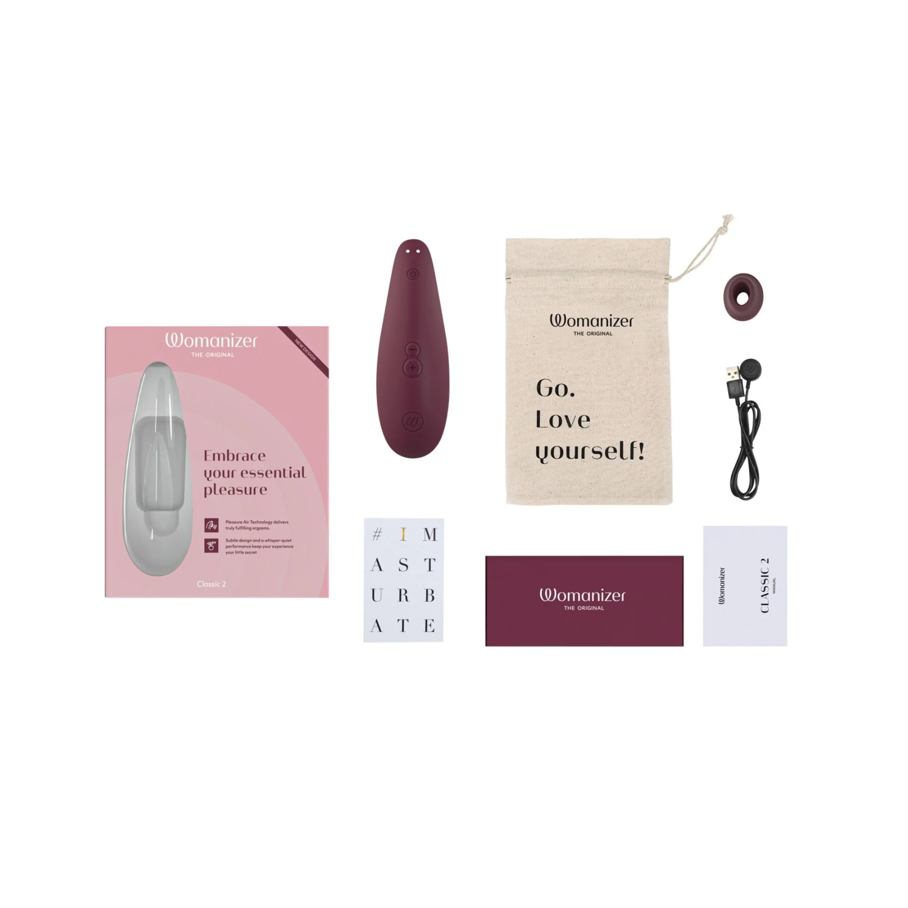 Вакуумний кліторальний стимулятор Womanizer Classic 2 - Bordeaux 8 Вакуумний кліторальний стимулятор Womanizer Classic 2 - Bordeaux - Зображення 6