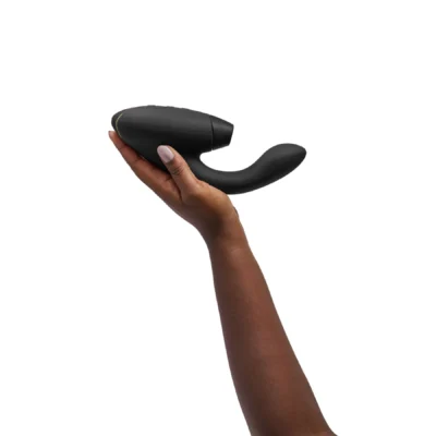 Зображення Подвійний вакуумний кліторальний стимулятор з вібрацією Womanizer Duo 2 - Black