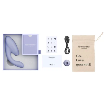 Зображення Подвійний вакуумний кліторальний стимулятор Womanizer Duo 2 - Lilac