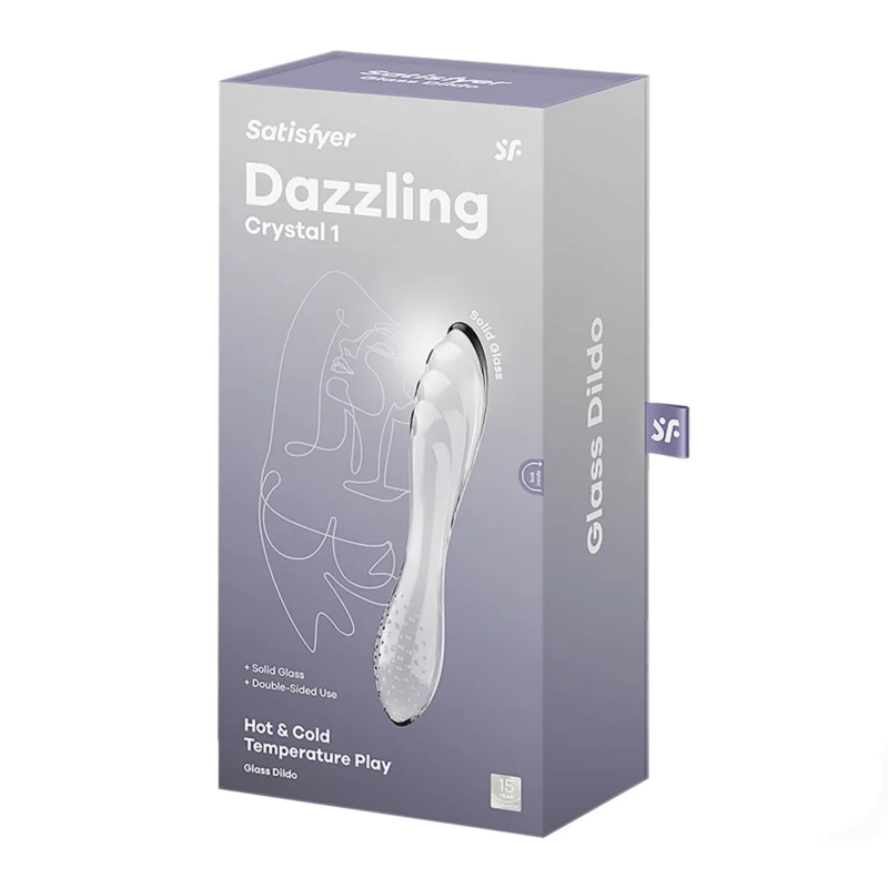 Двосторонній скляний дилдо Satisfyer Dazzling Crystal 1 Transparent - Зображення 5