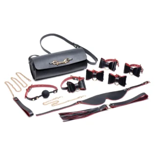 Набір БДСМ з дорожньою сумкою Master Series: Bow — Luxury BDSM Set With Travel Bag