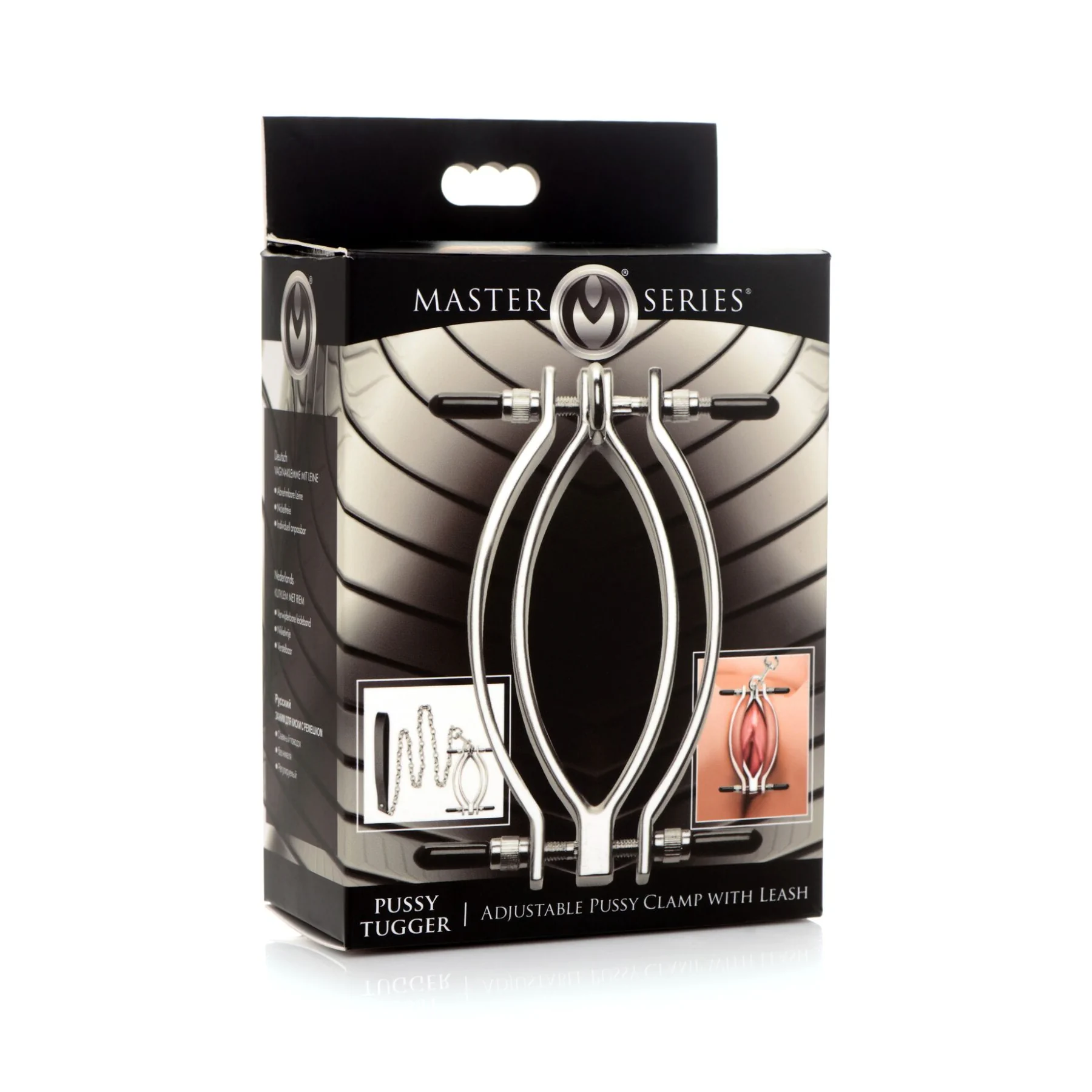 Затискач для статевих губ Master Series: Pussy Tugger Adjustable Vagina Clamp with Chain 11 Затискач для статевих губ Master Series: Pussy Tugger Adjustable Vagina Clamp with Chain - Зображення 9