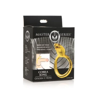 Зображення Ерекційне кільце з головою кобри Master Series: Cobra King Golden Cock Ring