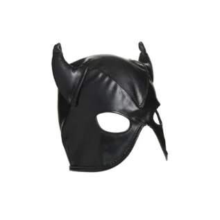 Зображення Маска з рогами Master Series: Dungeon Demon Bondage Mask with Horns