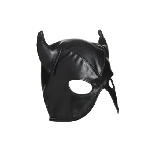 Маска з рогами Master Series: Dungeon Demon Bondage Mask with Horns - Зображення 3