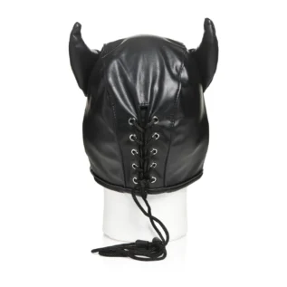 Зображення Маска з рогами Master Series: Dungeon Demon Bondage Mask with Horns