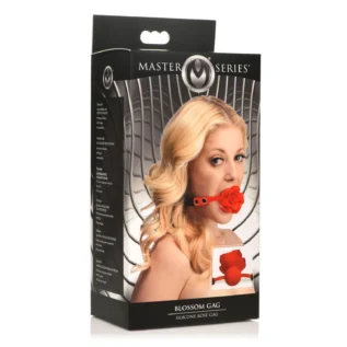 Силіконовий кляп з трояндою Master Series: Blossom Silicone Gag – Red 21 Силіконовий кляп з трояндою Master Series: Blossom Silicone Gag – Red - Зображення 10
