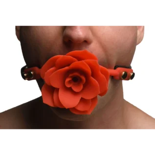 Силіконовий кляп з трояндою Master Series: Blossom Silicone Gag – Red 20 Силіконовий кляп з трояндою Master Series: Blossom Silicone Gag – Red - Зображення 9